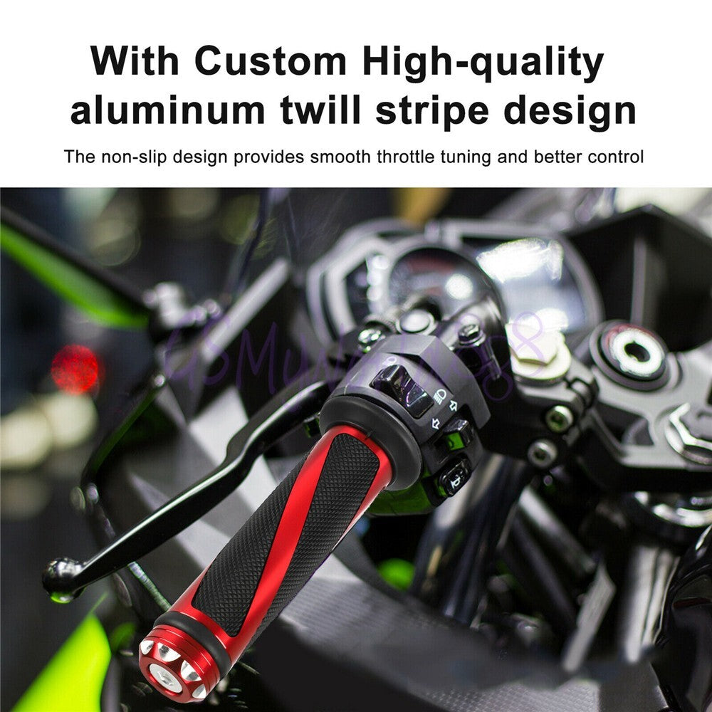 Sliver Universal Motorcycle Handlebar Hand Grip Fit for Suzuki Benelli for Ducati
