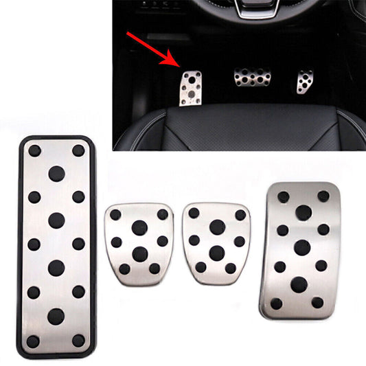4Pcs Car Foot Gas Brake Pedals Cover Kit Fit for Subaru Legacy 15-20 Outback 14-20