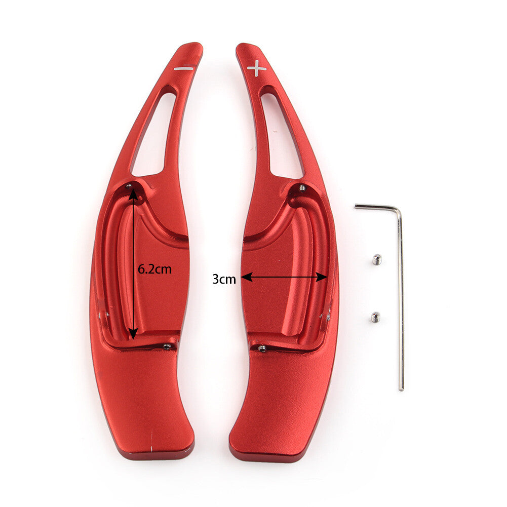 Fit for Honda for Civic 9th 2012-2015 Steering Wheel Shift Paddle Shifter Extension Red