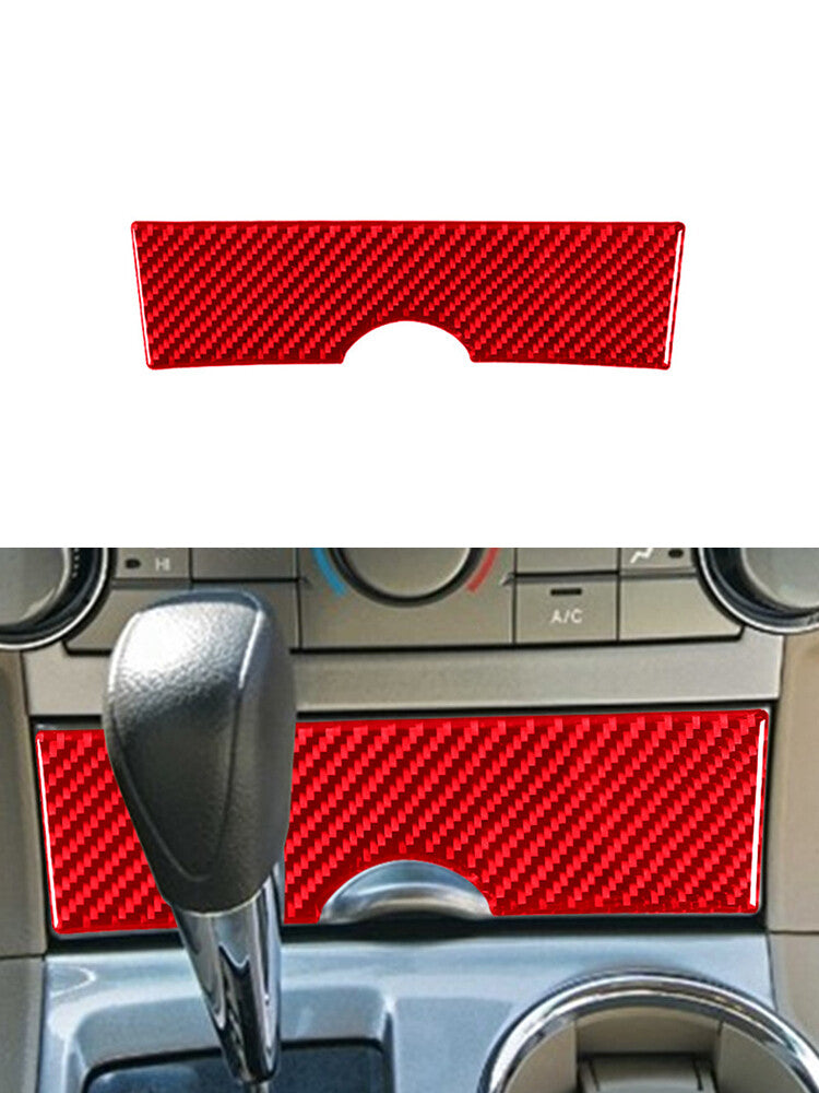 for Toyota Highlander 2008-2013 Central Storage Lid Trim Cover Carbon Fiber Red
