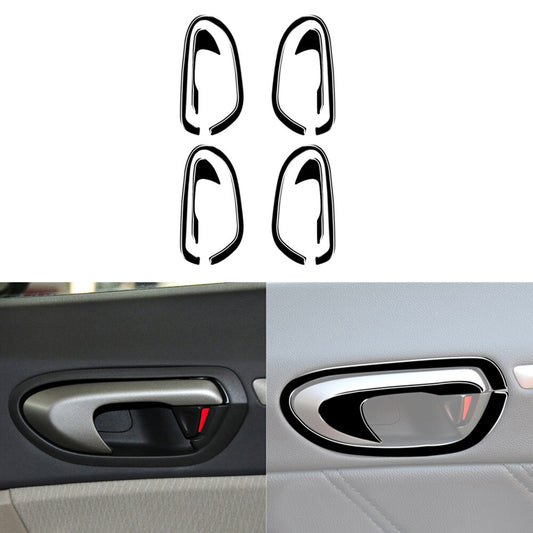 8Pcs Piano Black Interior Door handle Cover Trim for Honda for Civic 8th 2006-11