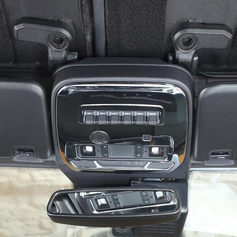 for Ford Bronco 2021-23 Chrome Front Reading Light Panel Cover Trim Accessories