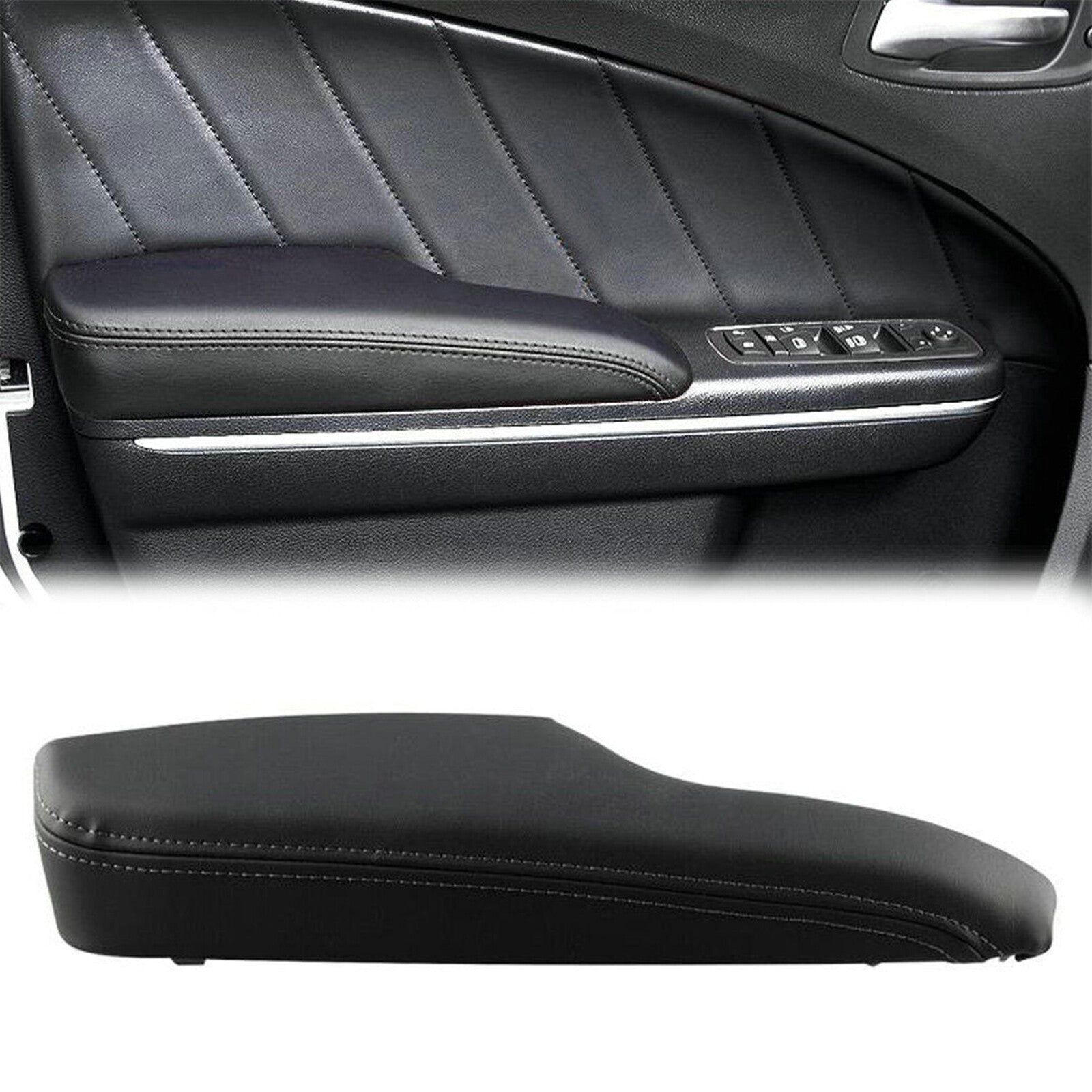For 2011-2020 for Chrysler 300 for Dodge Charger Drivers Side Front Door Armrest Trim AT