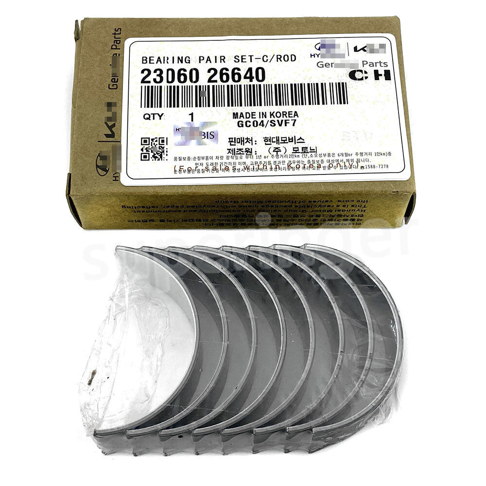 2306026640 Engine crankshaft connecting rod bearing suitable for 06-11 for Hyundai / for Kia models.