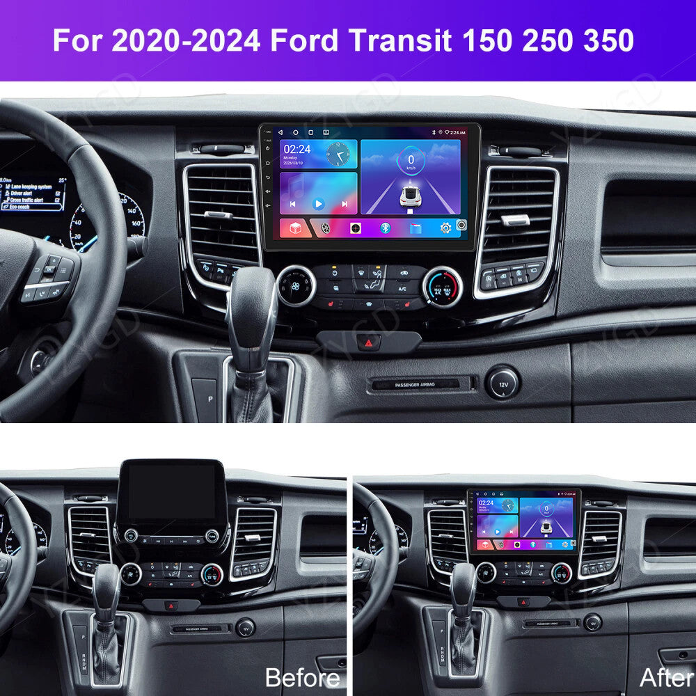 for Ford Transit 2020-2024 Apple Carplay Android Car Stereo Radio Screen SWC GPS