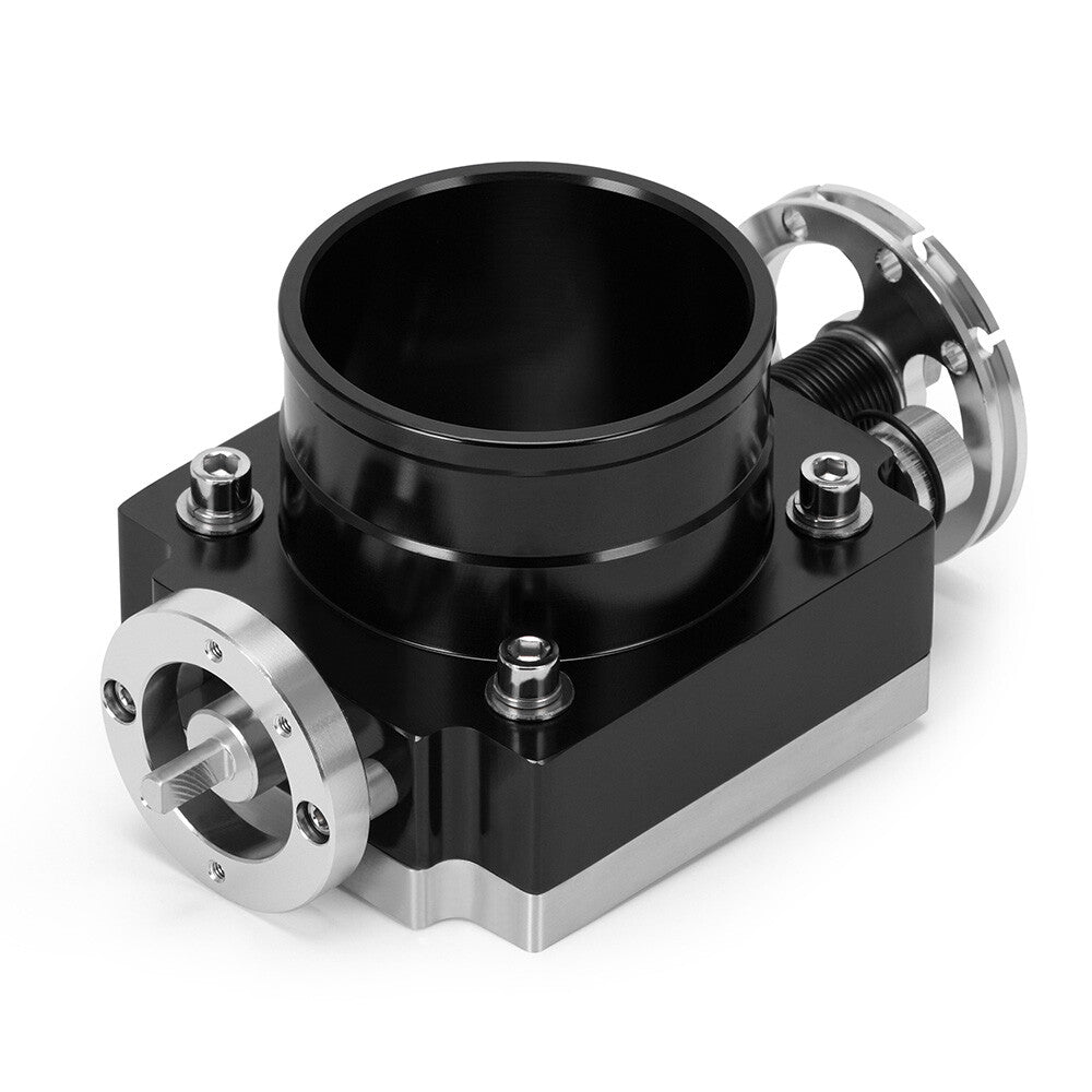 3.15 80mm High Flow Aluminum Throttle Body Intake Manifold Universal TB Black