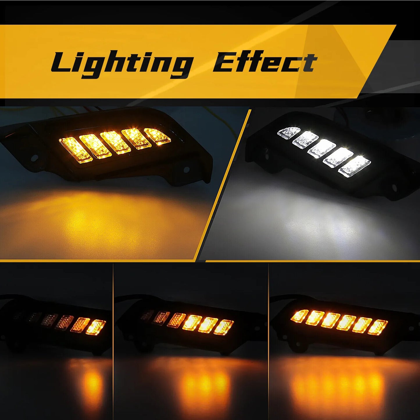 LED daytime running lights and side lights are suitable for 2012-2015 for Toyota Tacoma models.
