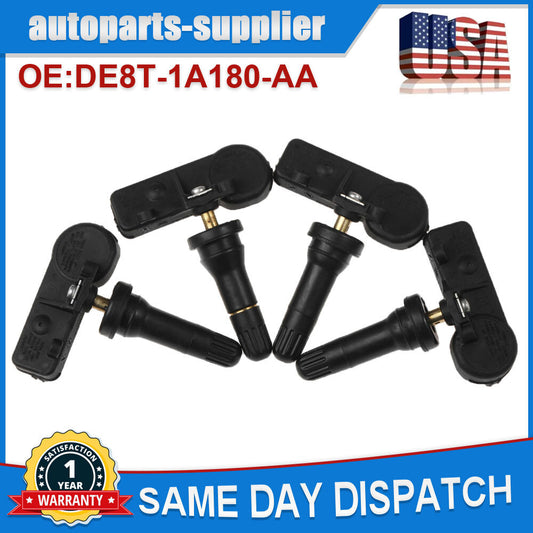 TPMS 4-piece kit for Ford tire pressure sensor DE8T-1A180-AA 315MHz