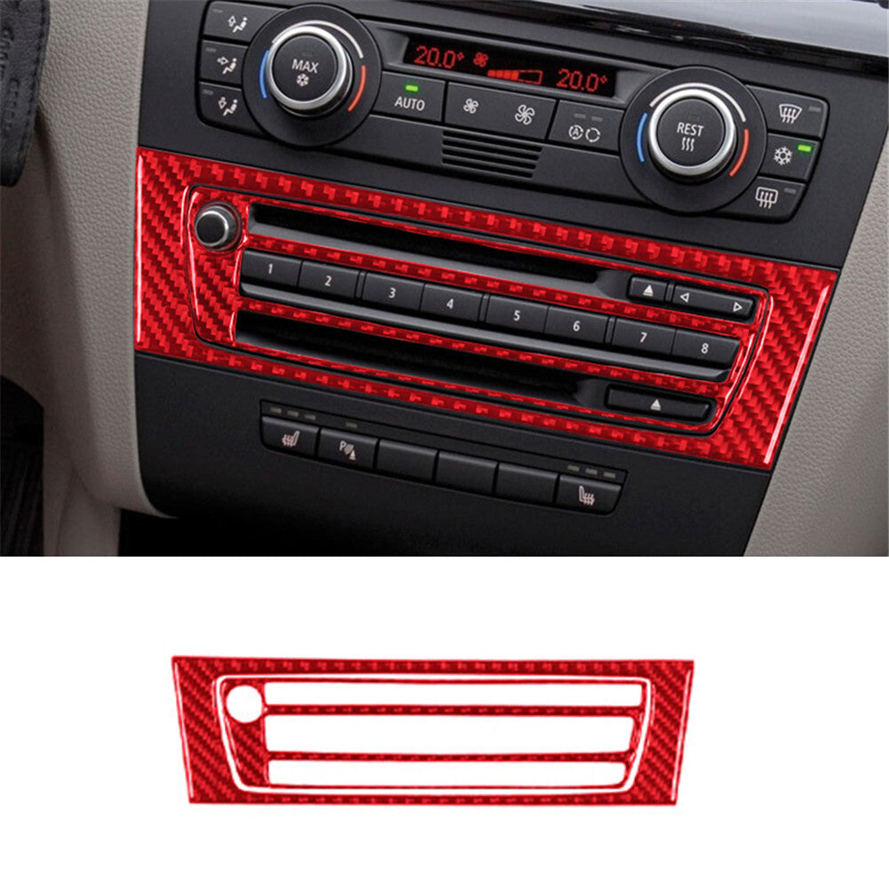 Red Central CD-Player Trim Cover for BMW 1 Series Convertible E82/E88 2008-2013