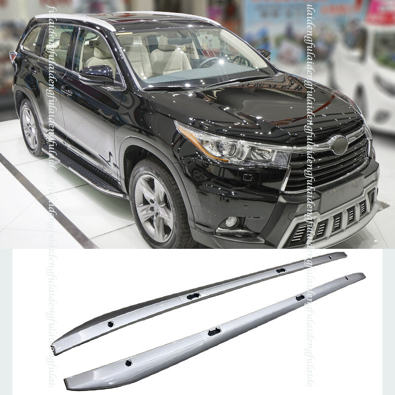 for Toyota Highlander 14+ Factory style Baggage Luggage Roof Rack Side Rails Bar