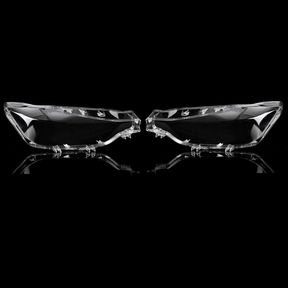 Transparent headlight lens cover for BMW F30, F31, 3 Series 2016 and 2017 cars (L + R).
