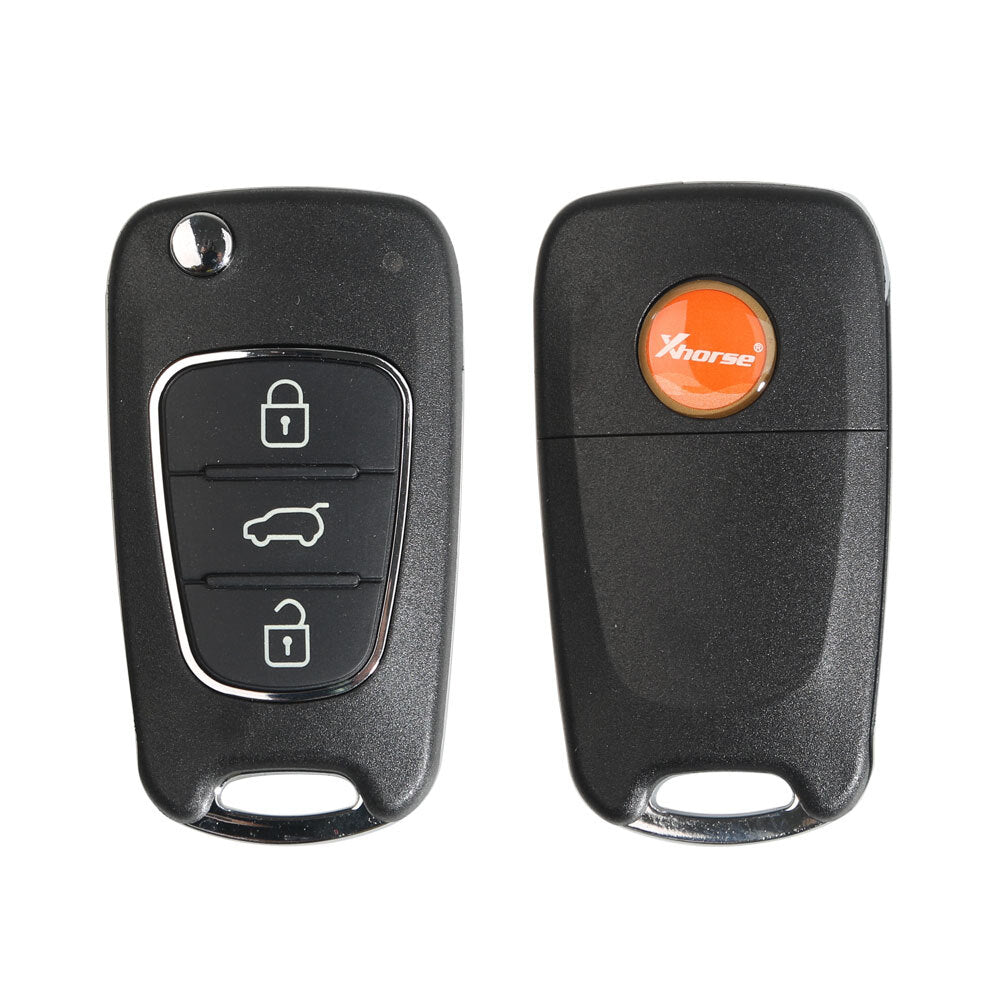 XKHY02EN Universal Wire Flip Remote Key 3 Buttons for Hyundai VVDI Key HK