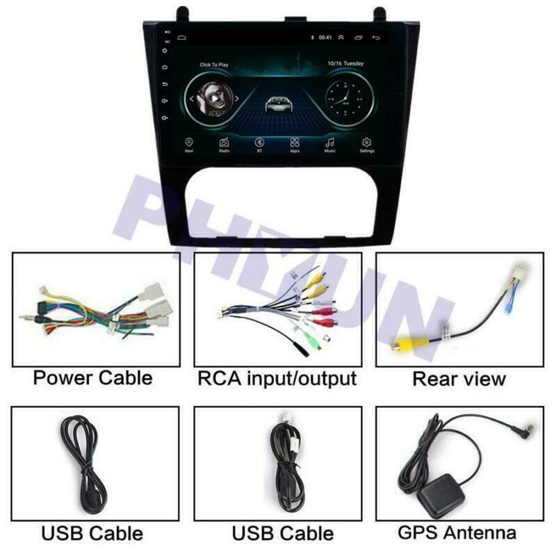 9 Android 10.1 Car Radio GPS Player For 2008-12 for Nissan Altima Teana w/ Auto A/C