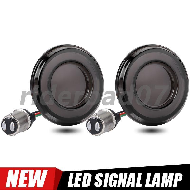 2x Motorcycle 1157 LED Red Brake Light For Sportster Dyna Touring  Trike