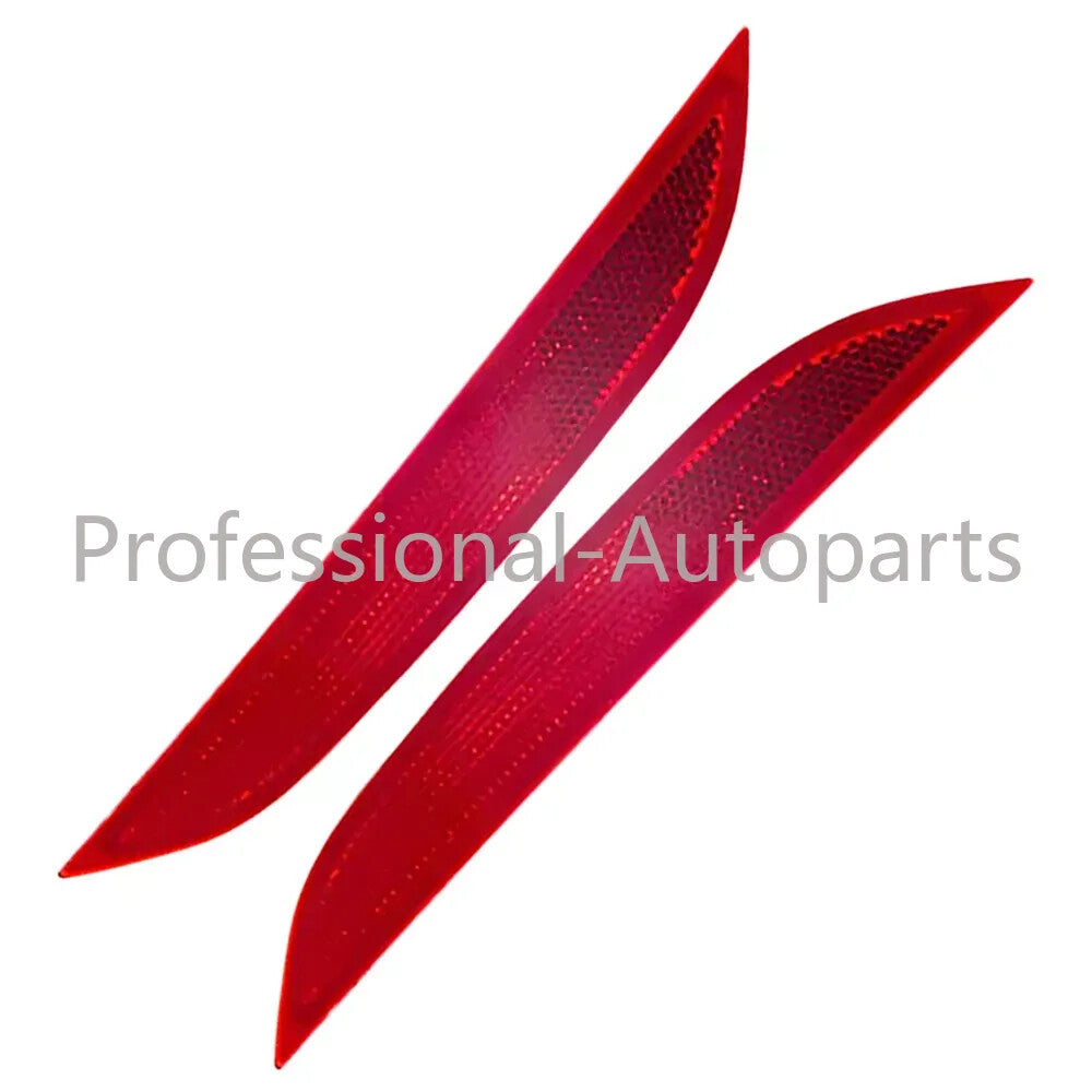 2-piece rear bumper reflector in red for 2018-2023 M5 F90 driver and passenger side