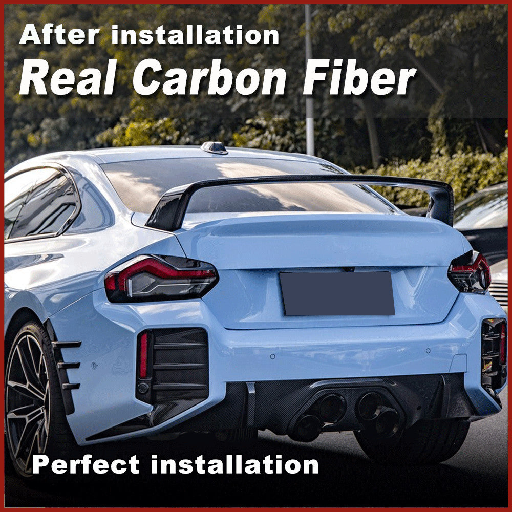 Fit for BMW G87 M2 Coupe 2022-2024 REAL CARBON Rear Boot Spoiler Trunk Wing Lip