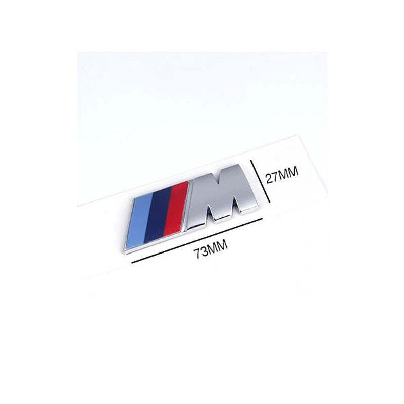 for BMW Matte SilverM Serie X5M Trunk Emblem Size Middle Lettering Decal Badge