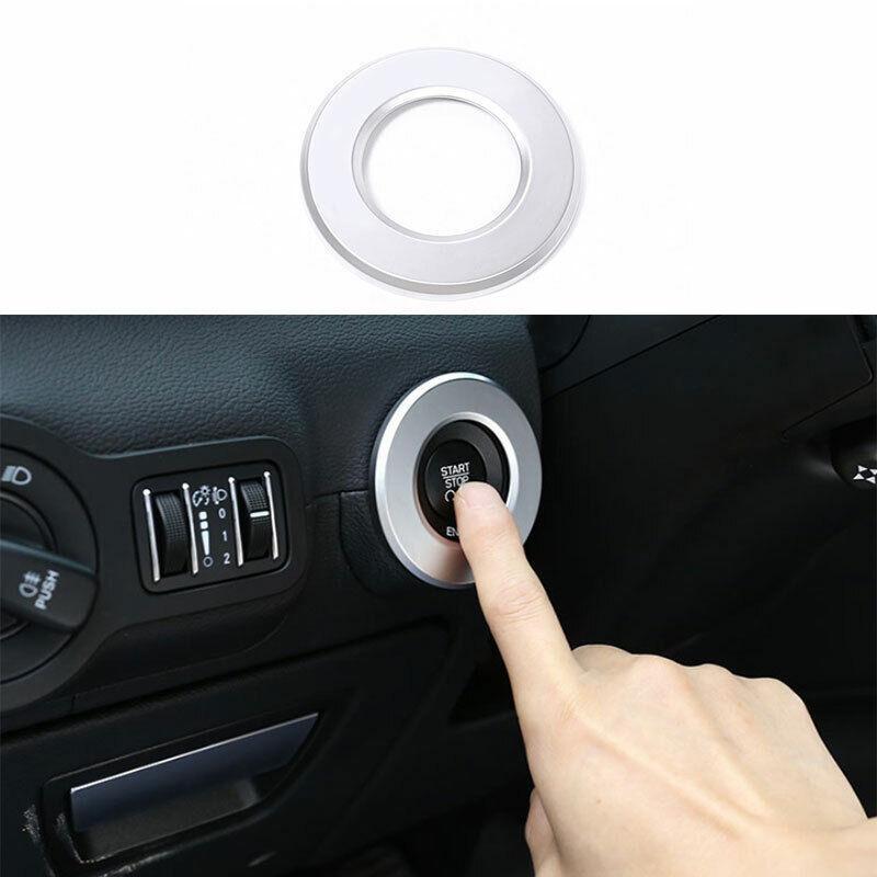 for Maserati Quattroporte 2013-21 ABS Silver Engine Start Stop Button Cover Ring