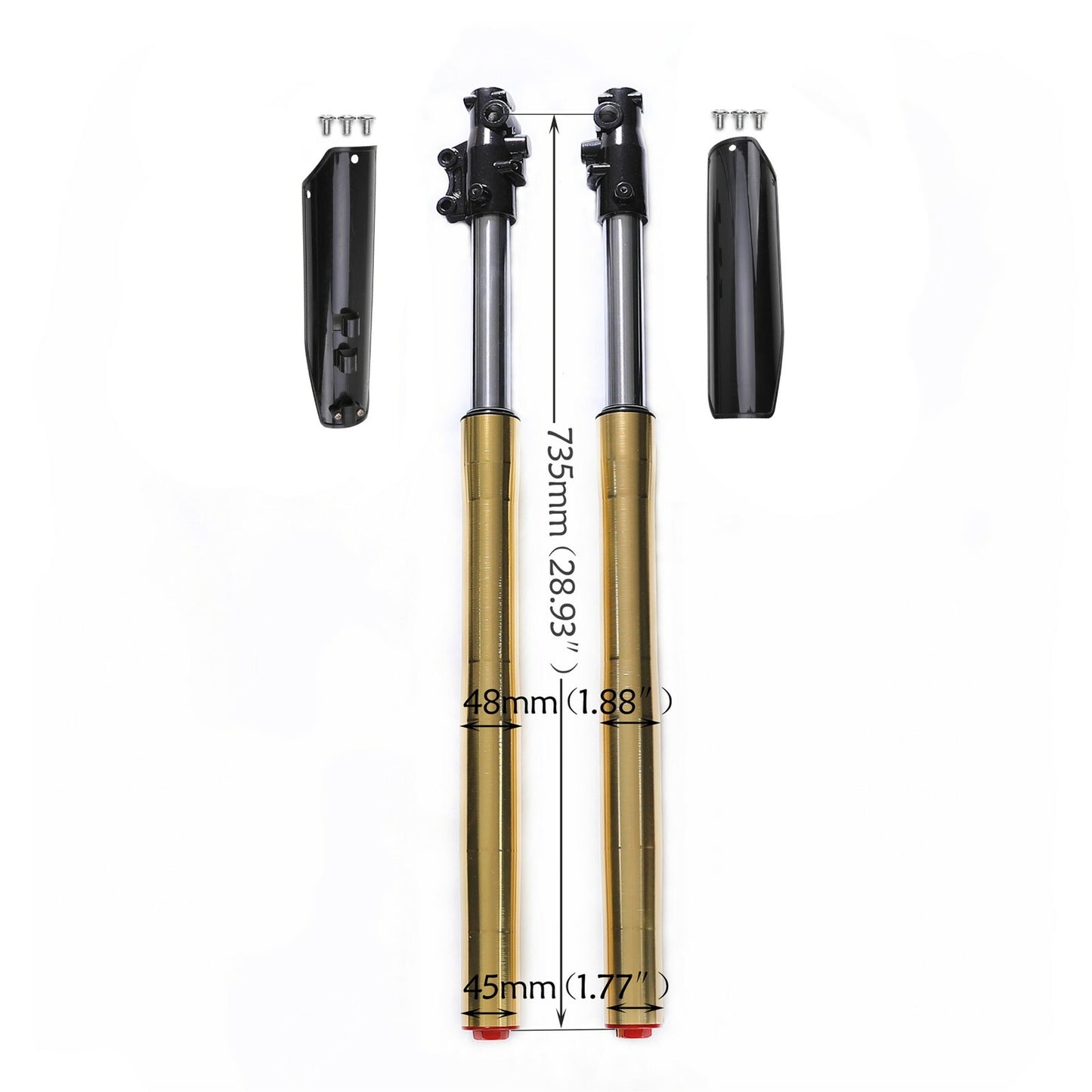 735mm Front Forks Shock Suspension for 110/125/140/150cc Pit Dirt Bike Big Wheel