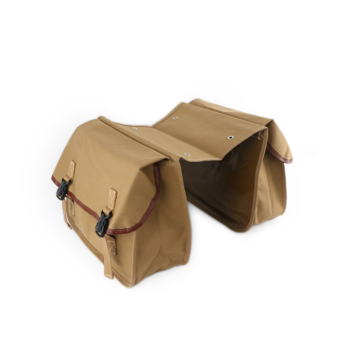 Motorcycle Retro Bag, Saddle Bag, Panniers Canvas Bag, 2-Pack Storage Box