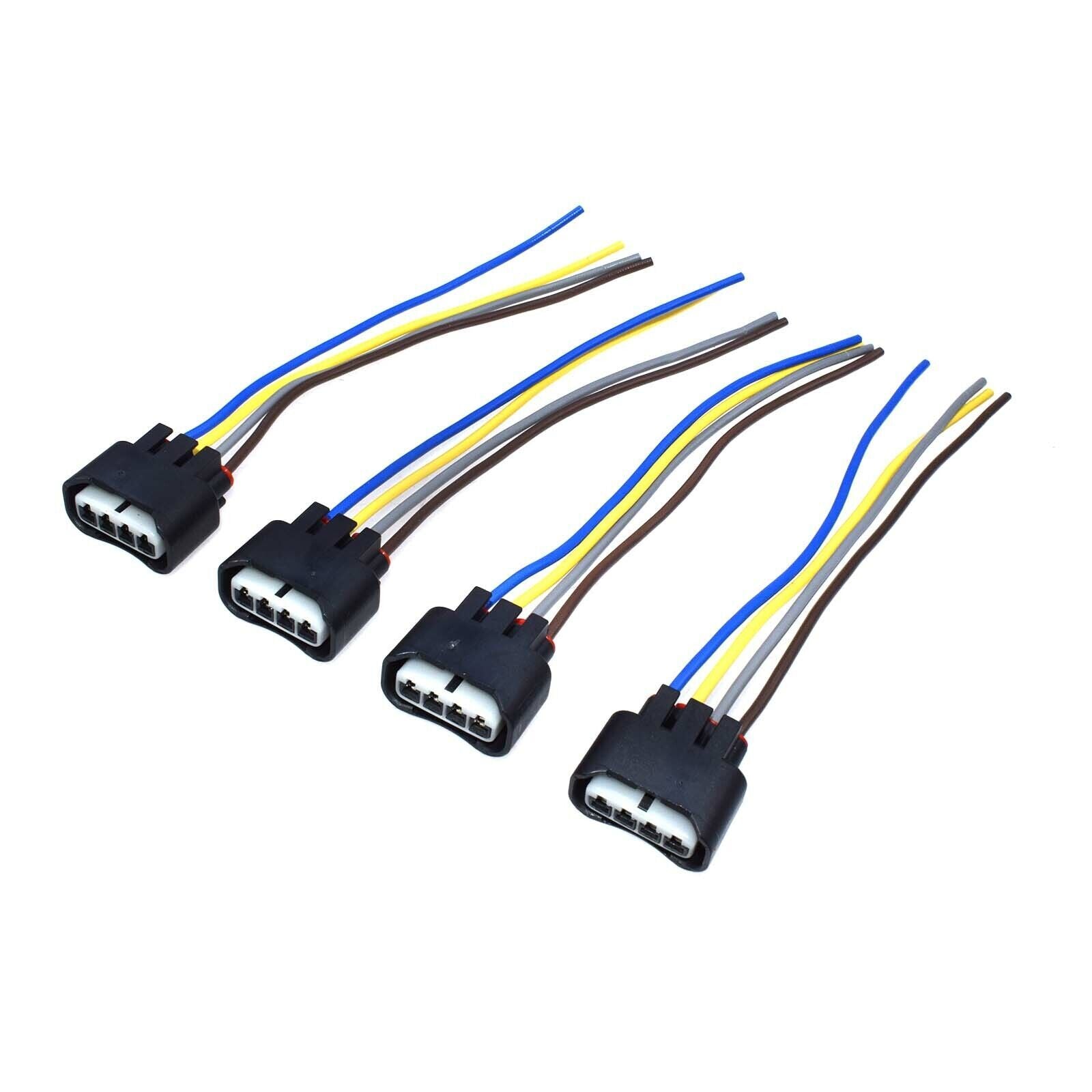 for Toyota Matrix for Corolla 4Pcs Connector Plug Harness Ignition Coil 4-way femal