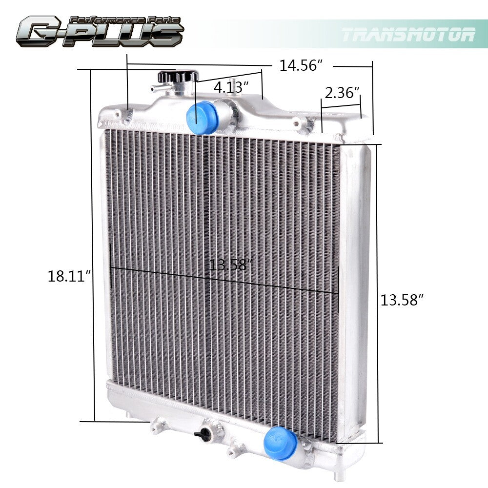Aluminum radiator suitable for Honda for Civic B18C/B16A 32mm input/output 3-row 52mm 92-00