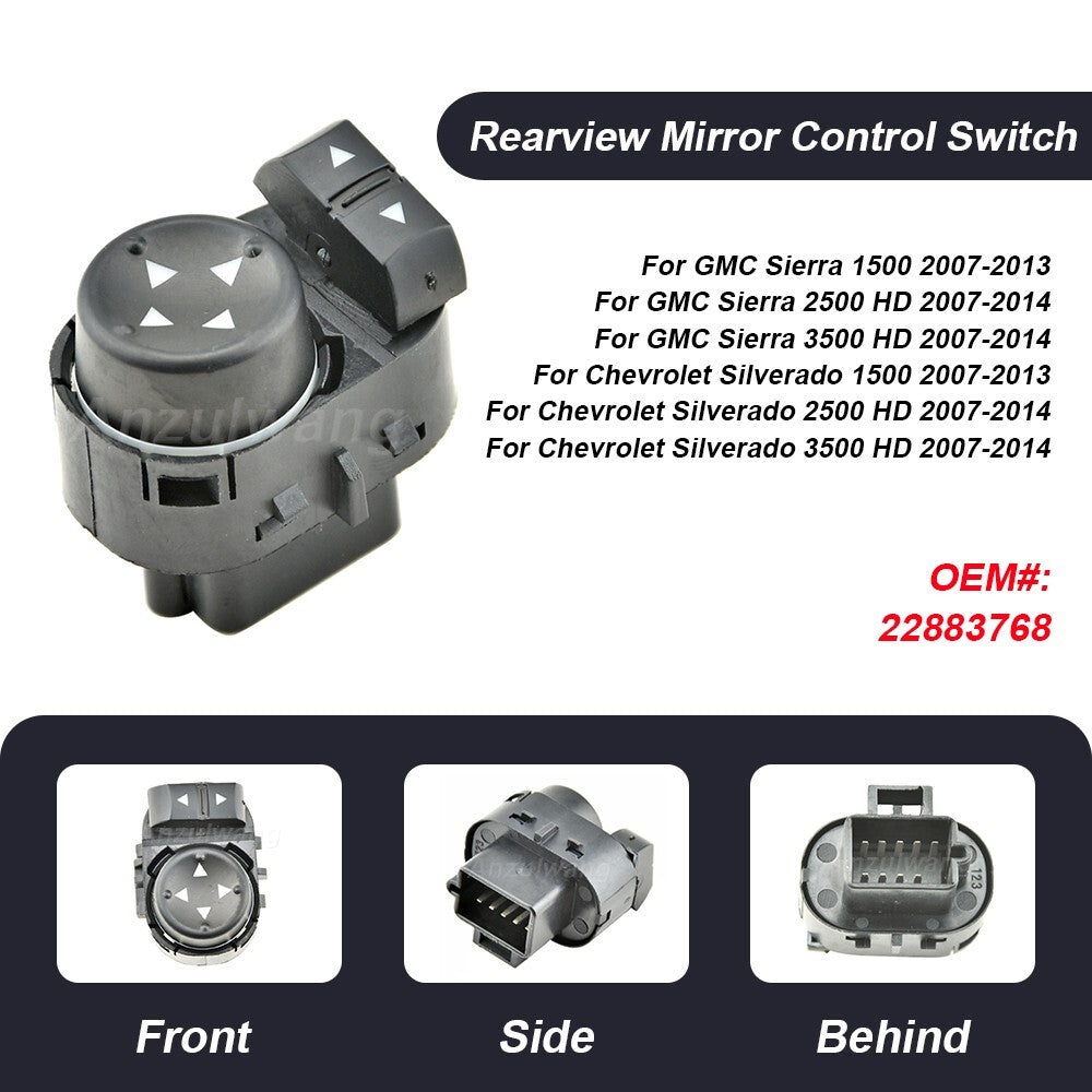 Rearview Mirror Remote Control Switch 22883768 for Chevrolet Silverado for GMC Sierr