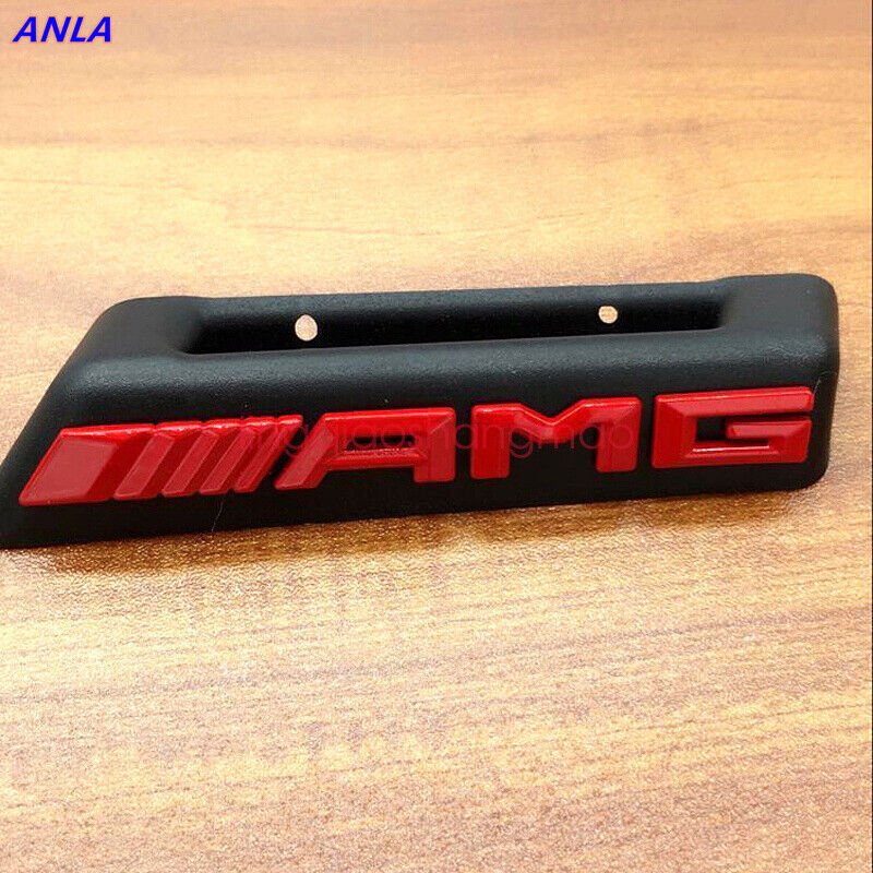 AMG badge black front bumper barbecue badge for Mercedes C63 W205 W212 models