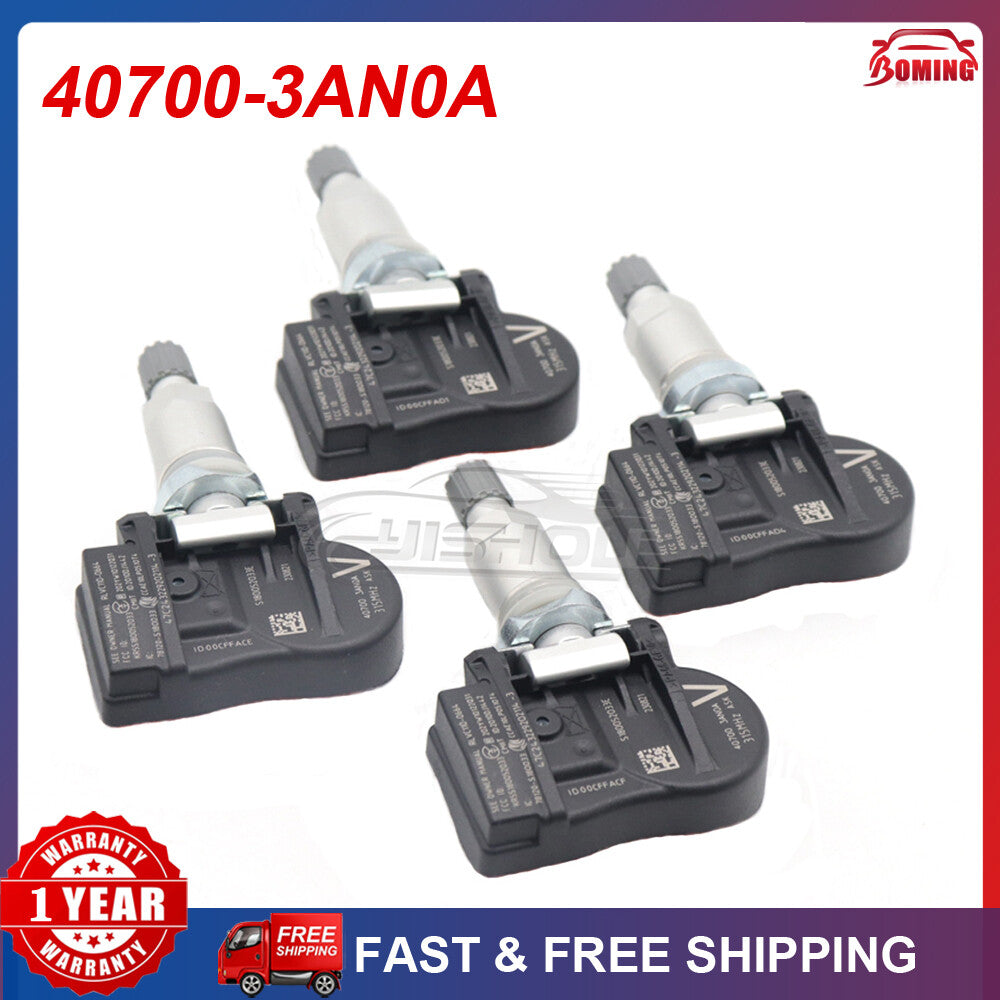 4X NEW for Nissan Sentra Maxima Versa Note TIRE PRESSURE SENSOR TPMS 40700-3AN0A