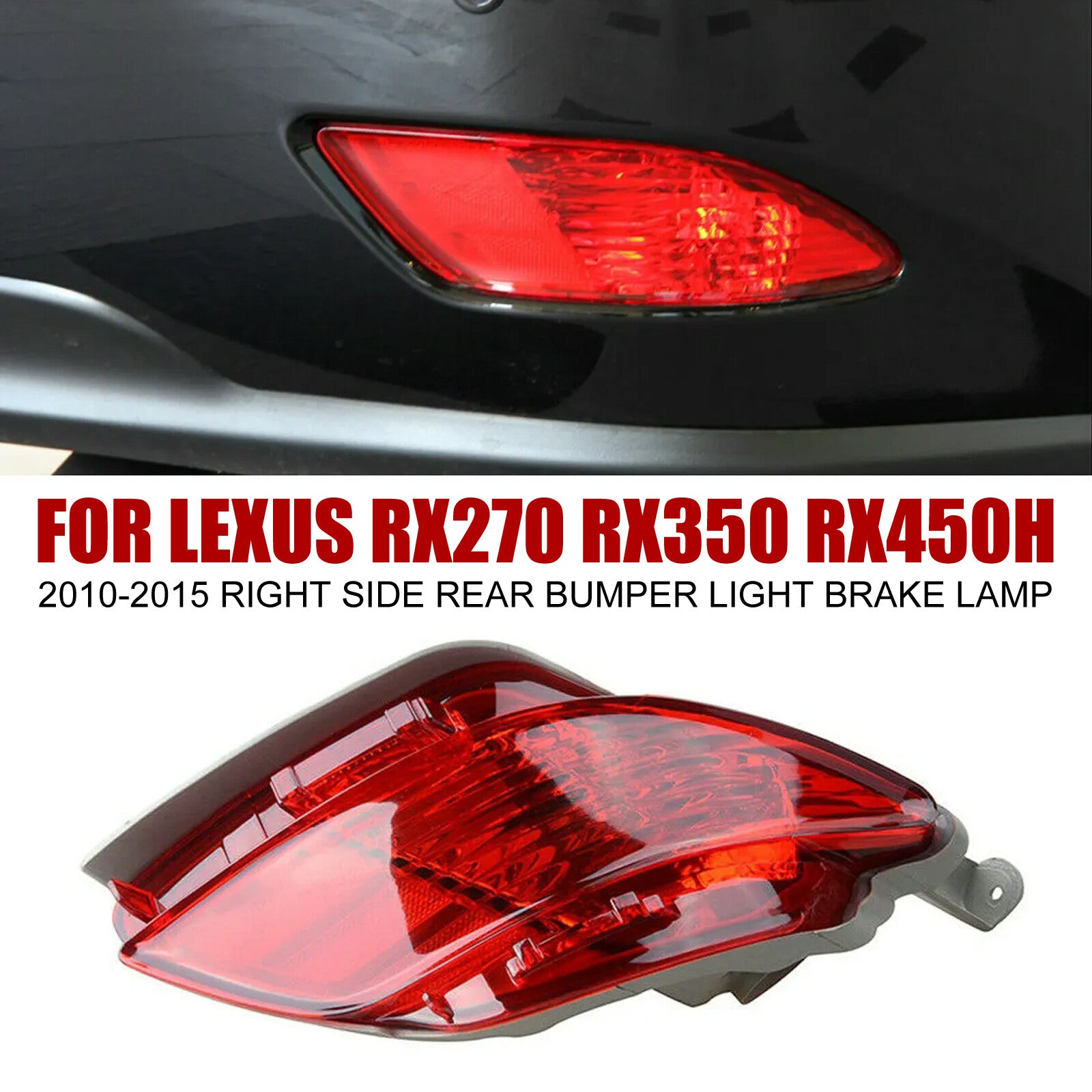 Rear Bumper Light Brake Lamp Left Fit For 2010-2015 for Lexus RX270 RX350 RX450H