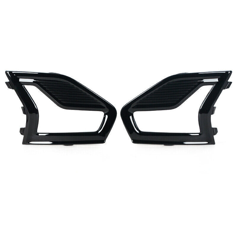 1Pair Fog Lamp Light Cover Fog Lamp Grille Fit for Ford Fusion 2019-2020 Black