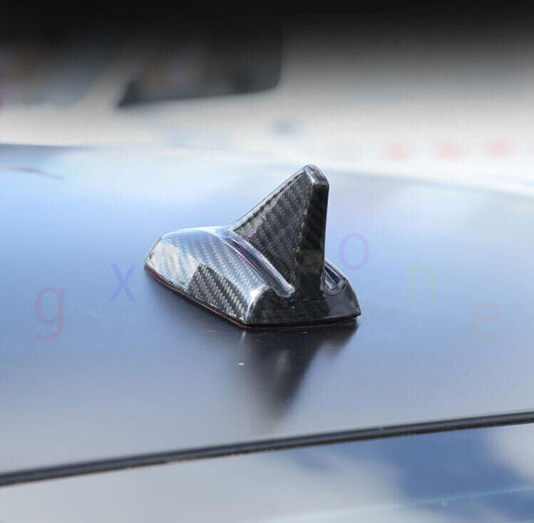 for Maserati 2016-2023 Ghibli Dry Carbon Fiber Car Roof Antenna Cover Decor Trim