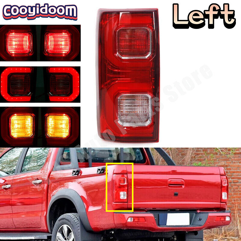 Left for JAC T8 Pickup LHRH Rear Tail Light Brake Lamp With Bulbs Wire Harnes