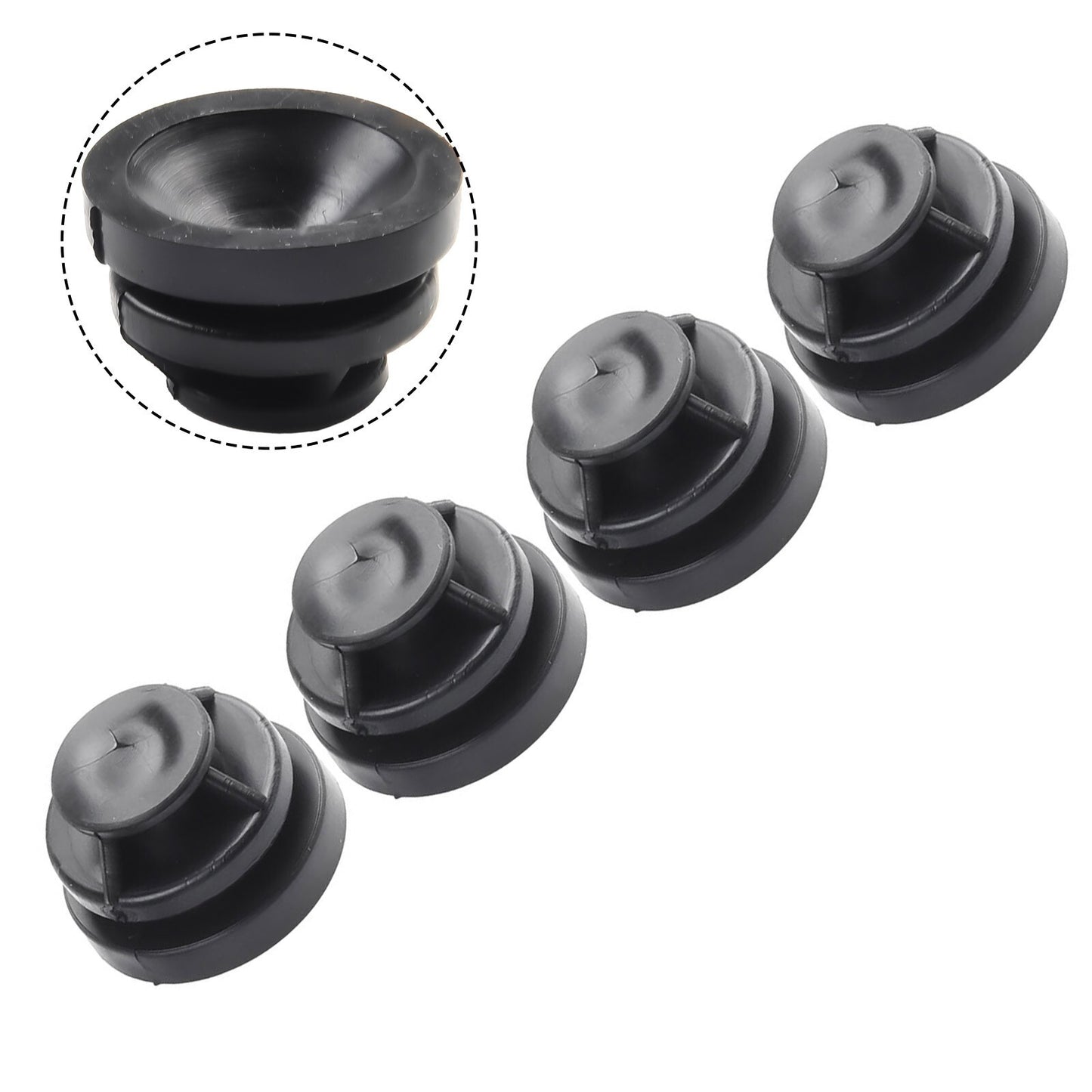 Suitable for Mazda 2, 3, 6, CX-3, CX-5 car engine hood rubber base, black P30110238/ rubber