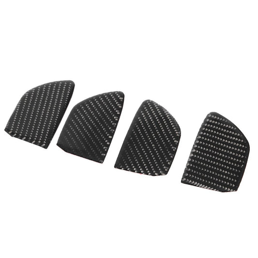Auto 4Pcs Carbon Fiber Interior Door Handle Bowl Trim Cover For 0 Q60