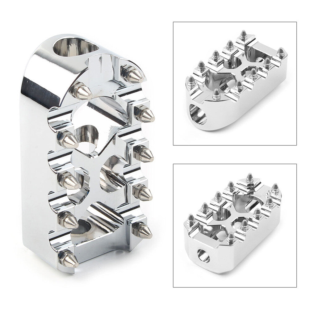 Anti-Skid Gear Brake Shift Peg Pedals MX Style for Harley Universal Chromek
