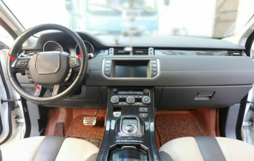 Carbon Fiber Car Steering Wheel Button Cover 3X for Range Rover Evoque 2012-2019