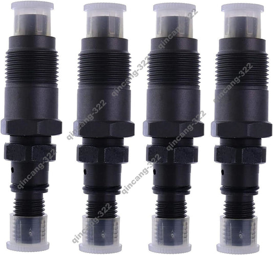 4Pcs Fuel Injector 719255-53100 for Yanmar 3TNE74 3TN82 Komatsu 3D74E-3 Engine