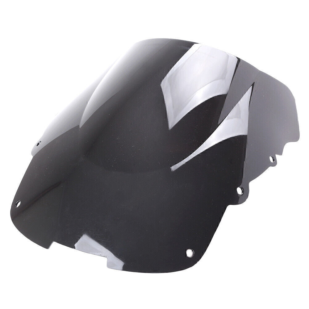 Windshield Windscreen Wind Screen Double Bubble for Honda CBR1100XX 96-07 Black