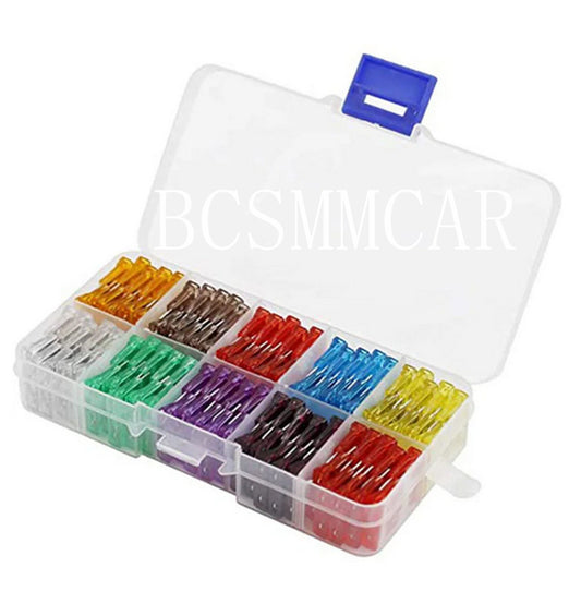50x Car Truck Micro Blade Fuses 5A 7.5A 10A 15A 20A 25A 30A Fuse Assortment Kit