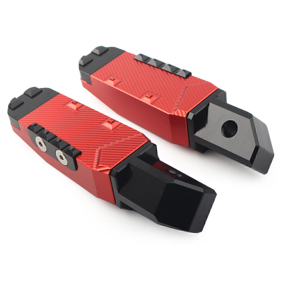 CNC Rear Passenger Foot Pegs Pedal Pads Fit for Honda CBR600RR F5 CBR600 F4/F4I Red