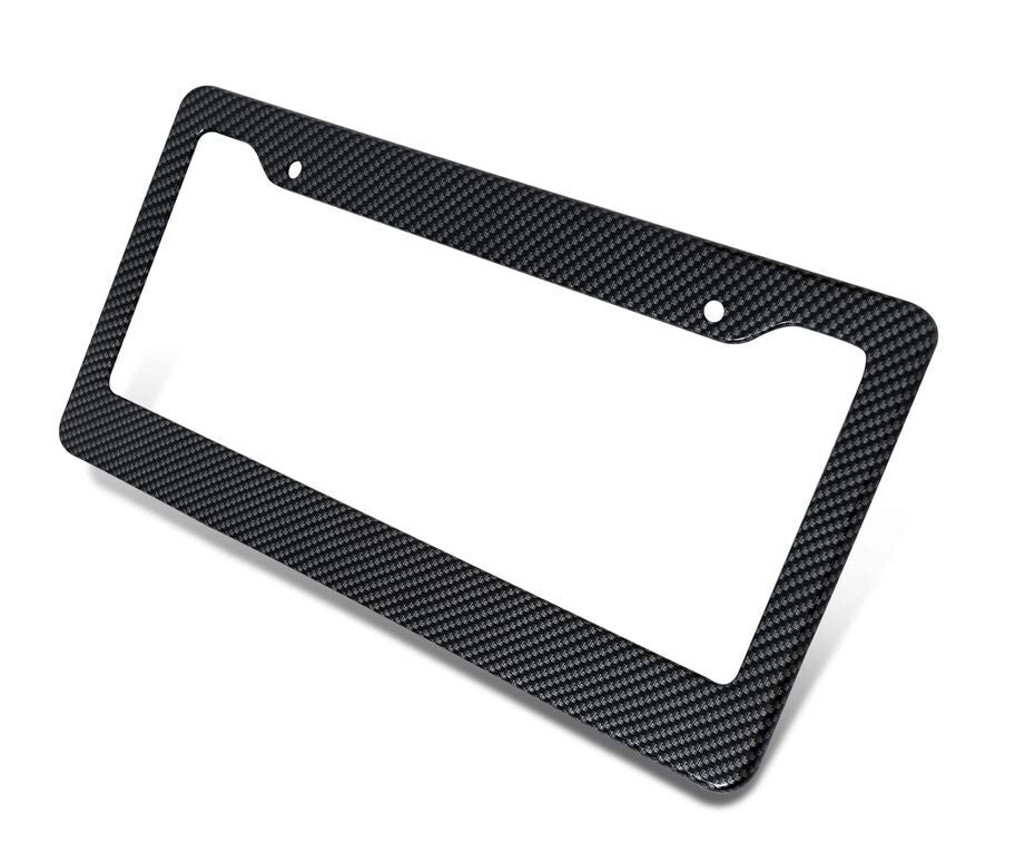 Suitable for Alfa Romeo license plate frame cover caps, trunk black carbon fiber