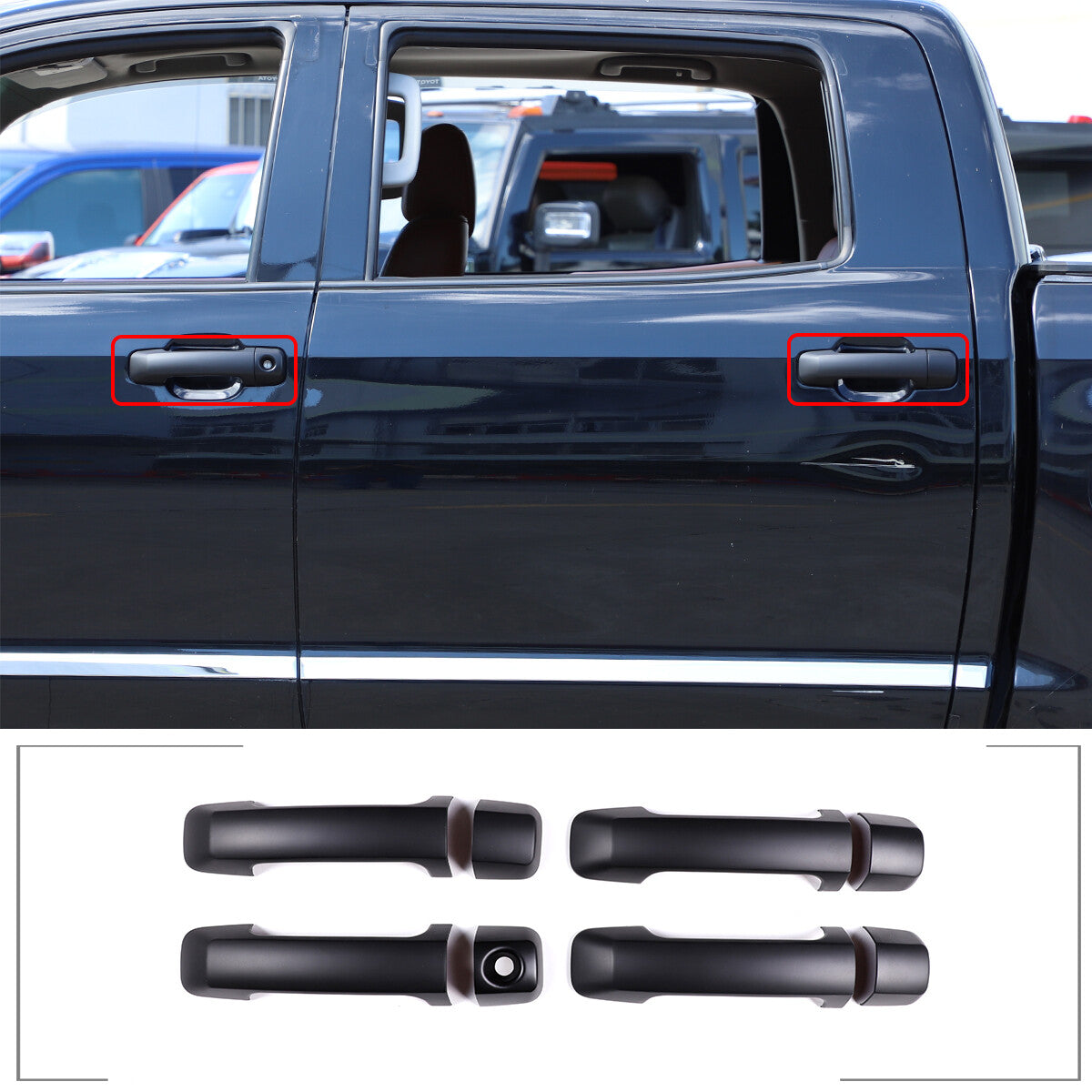 Fabric armrest covers for the left and right seats of the for Toyota FJ Cruiser 2007-2021