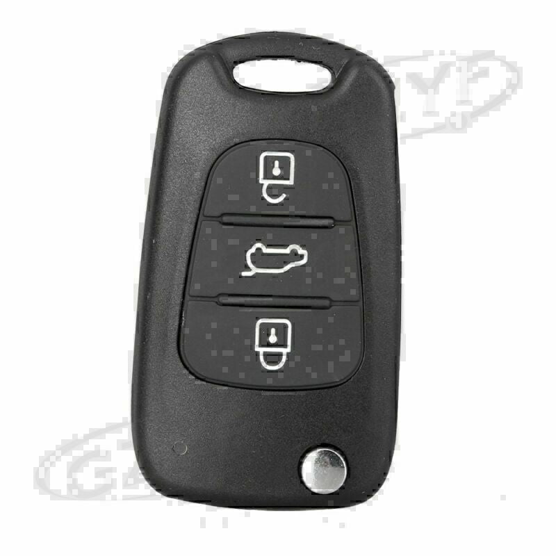 for KIA K2 K5 Fob Uncut 3 Button S161B Replacement Remote Control Key Fob Case