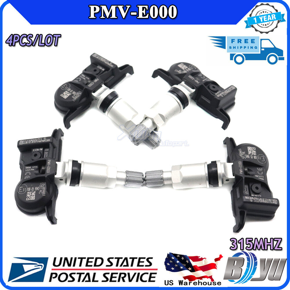4-pack PMV-E000 TPMS for Toyota Tacoma, for Camry , 4Runner, for Lexus for ES , RX series 315MHz