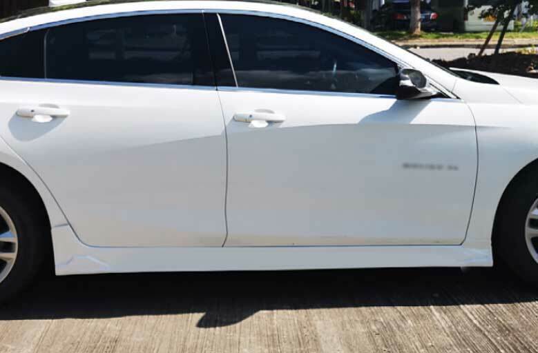 2P for Chevrolet Malibu 2016-24 Paint White Exterior Door Panel Side Skirt Trim