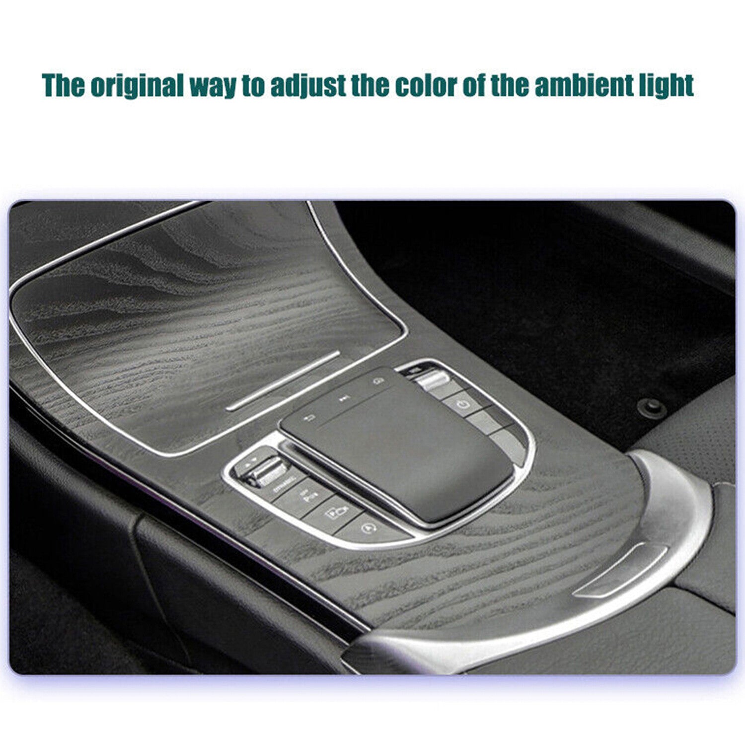 12/64 colors for Co -pilot Ambient Light Atmosphere Lamp Fits for Mercedes-Benz W205