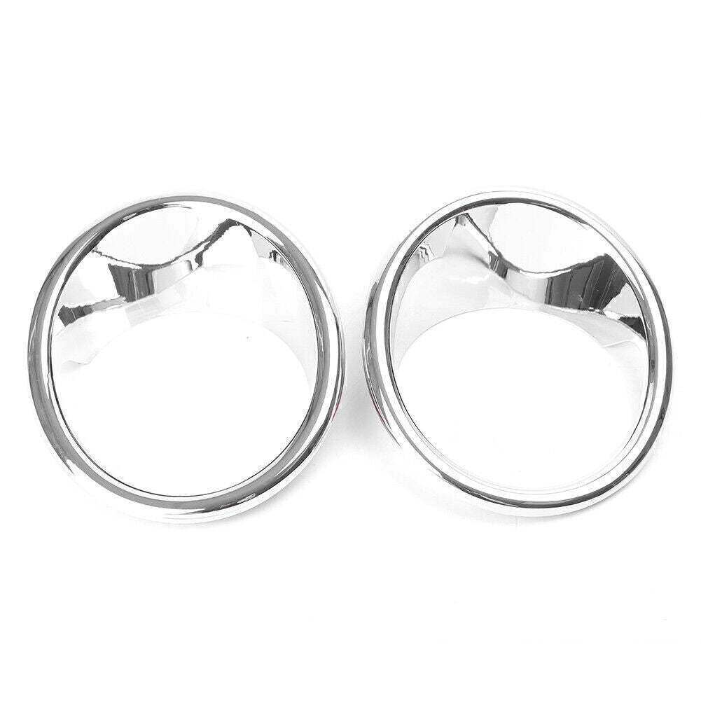 2x Chrome Front Fog Light Lamp Cover Trim For Fit for BMW X5 F15 2014-2018