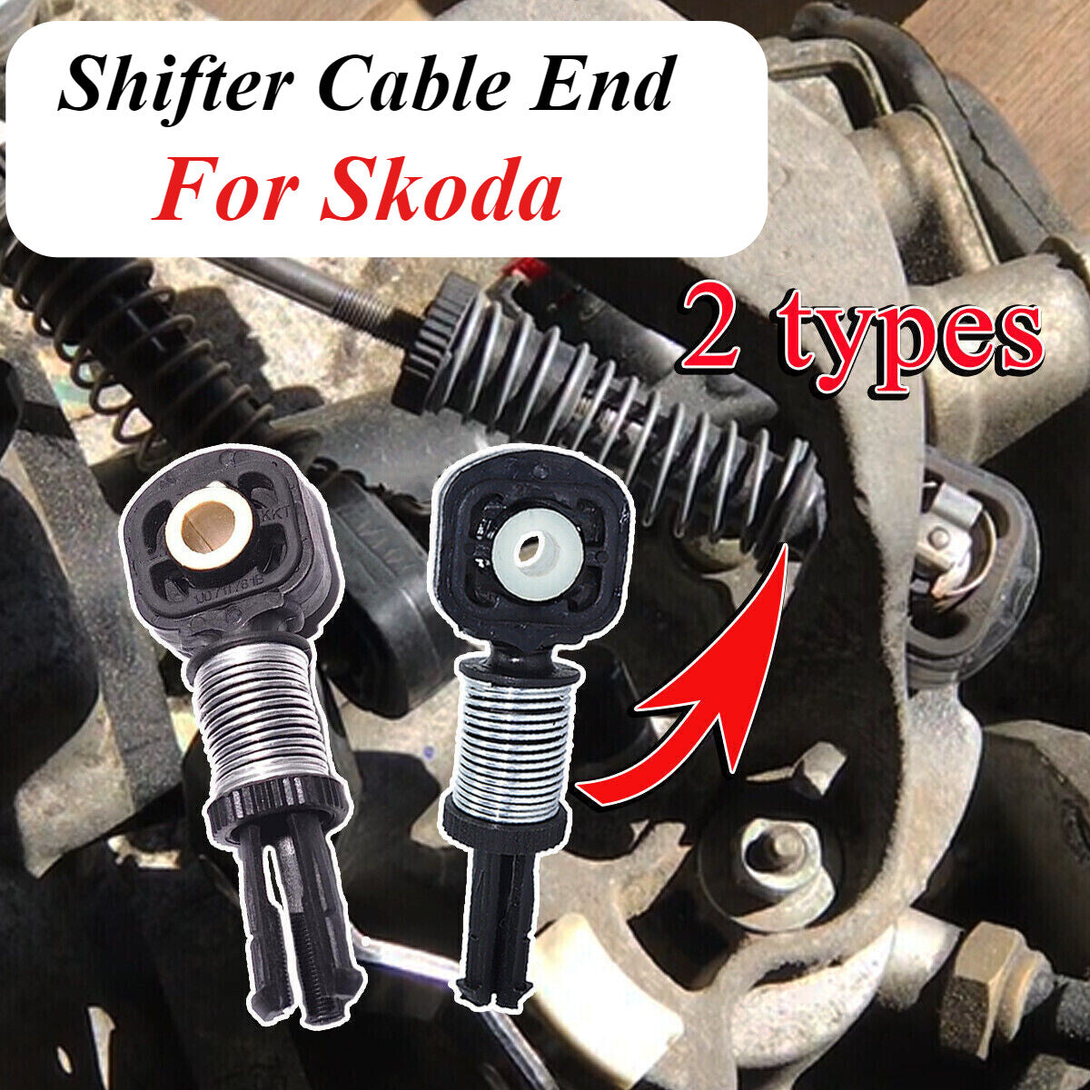 2PC for Skoda Octavia 1U 1Z Manual Gear Shift Linkage End Cable Catch Repair Kit