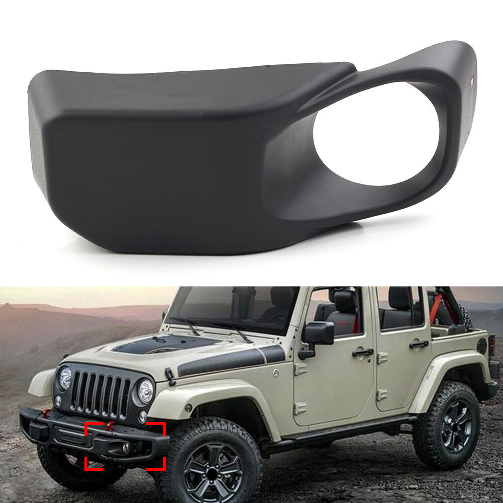 Left Side Front Bumpe Fog Light Lamp Bezels For 2013-2017 14 for Jeep for Wrangler